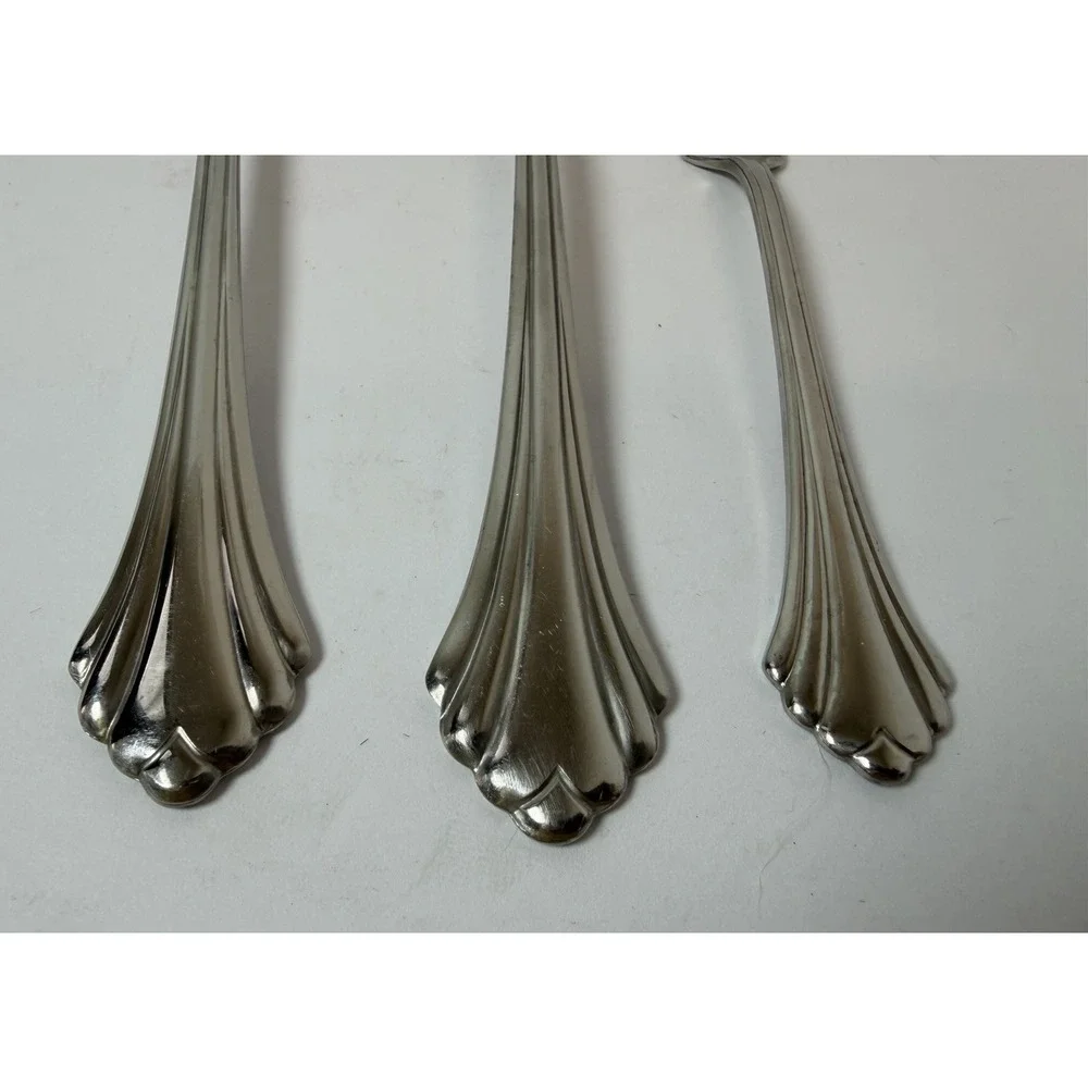 Oneida BANCROFT Serving Spoon Meat Fork Butter Knife Stainless Lot